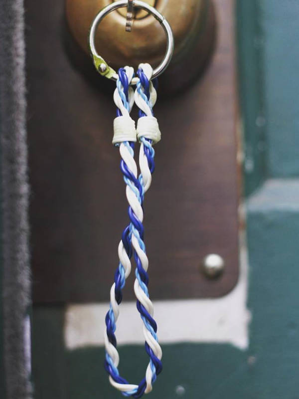 Flyvines Recycled Fly Line Key Chain