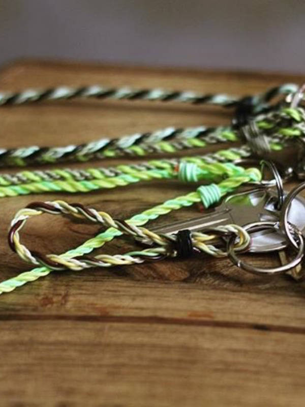 Flyvines Recycled Fly Line Key Chain - Image 2