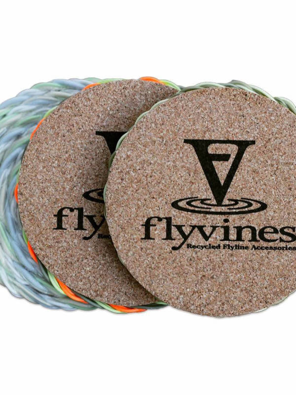 Flyvines Recycled Fly Line Coasters (4-pack) - Image 4
