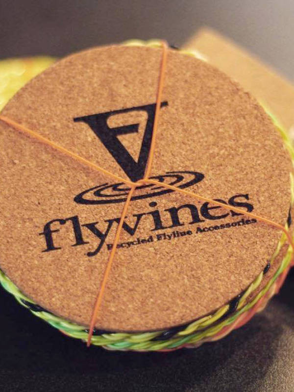 Flyvines Recycled Fly Line Coasters (4-pack) - Image 2
