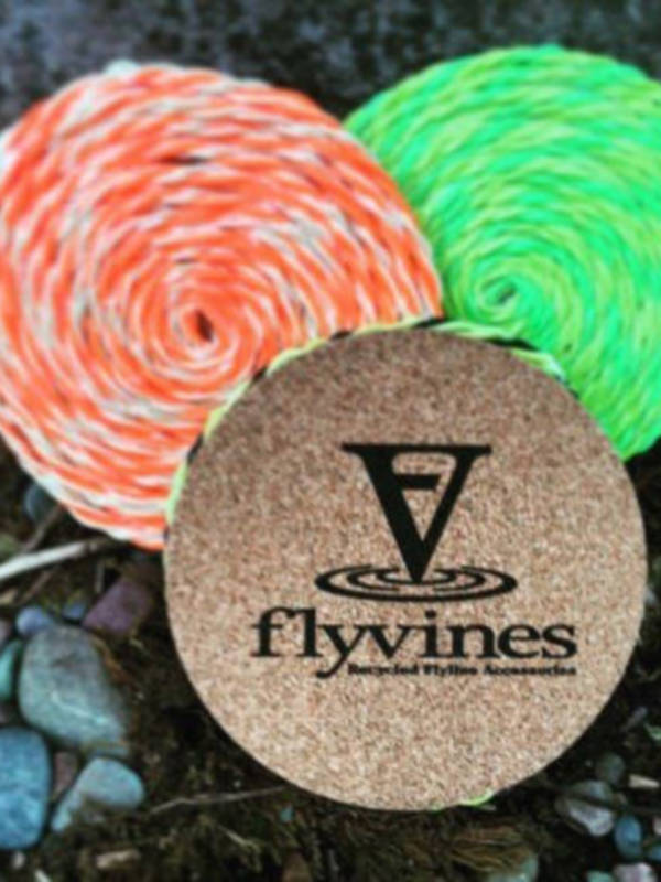 Flyvines Recycled Fly Line Coasters (4-pack)
