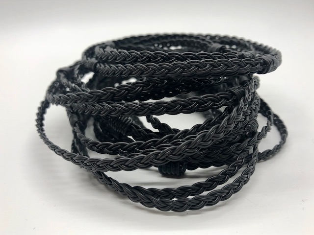 Flyvines Recycled Fly Line Blackout Bracelet