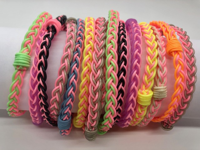 Flyvines Breast Cancer Awareness Bracelets - Hot Pink