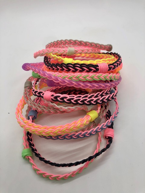 Flyvines Breast Cancer Awareness Bracelets - Hot Pink - Image 3